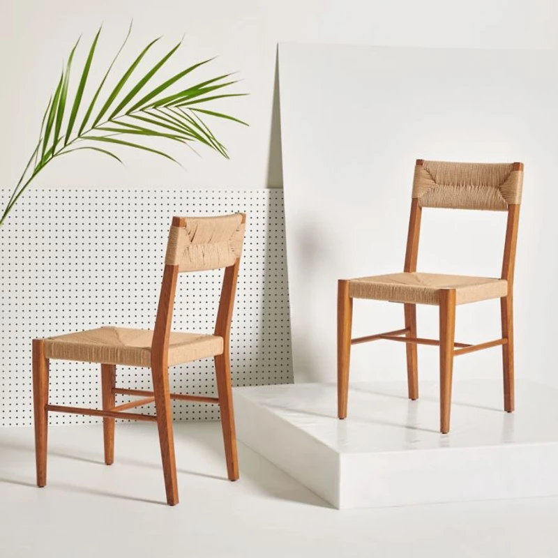 Cody Rattan Dining Chairs, Set of 2
