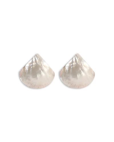 Ettika Rising Tide Mother Of Pearl Statement Stud Earrings