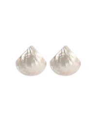Ettika Rising Tide Mother Of Pearl Statement Stud Earrings