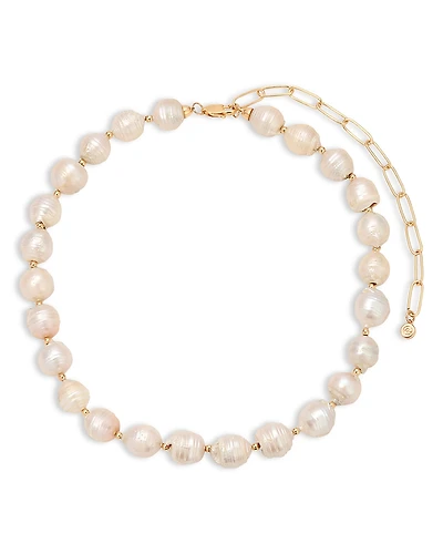 Ettika Cultured Freshwater Pearl Collar Necklace, 14-19