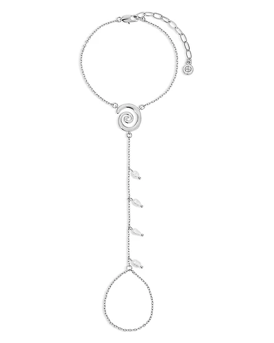 Ettika Aura Cultured Freshwater Pearl Hand Chain