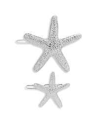 Ettika Starfish Hair Barrettes, Set of 2