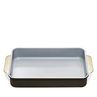 Caraway Iconics Nonstick Ceramic Brownie Pan with Gold Handles