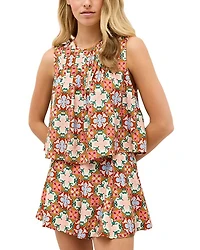 Miles Printed High Waisted Shorts
