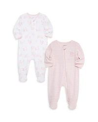 Girls' Bear Footies, Pack of 2 - Baby