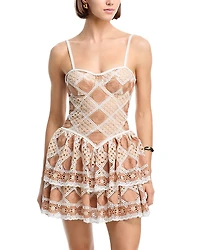 PatBO Bossa Crochet Mini Dress