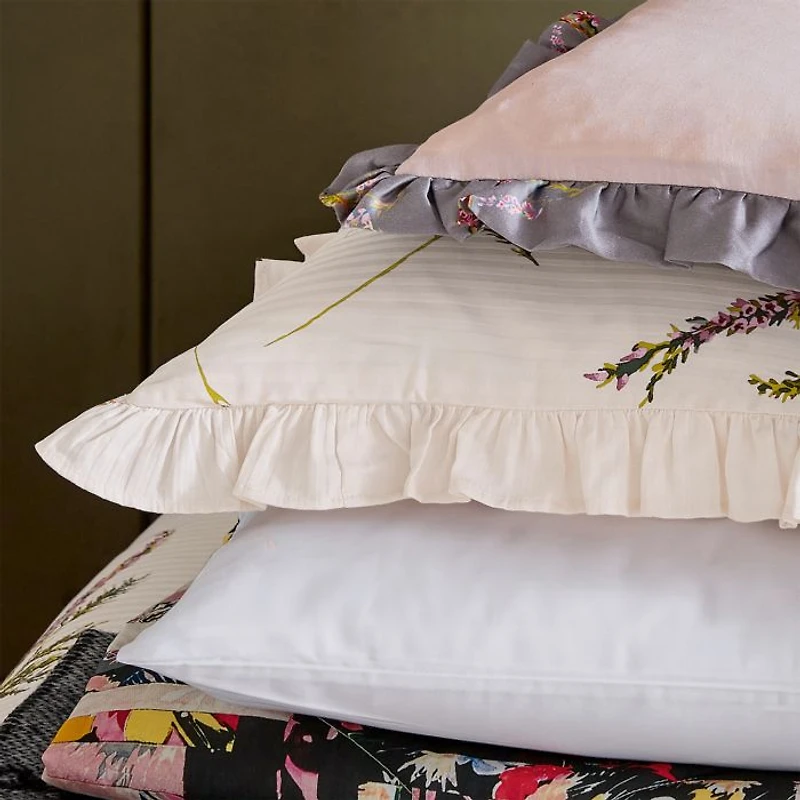 Heather Floral Satin  Comforter Set