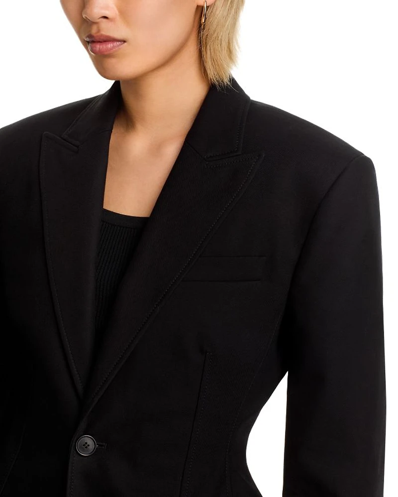 Single Breasted One Button Blazer