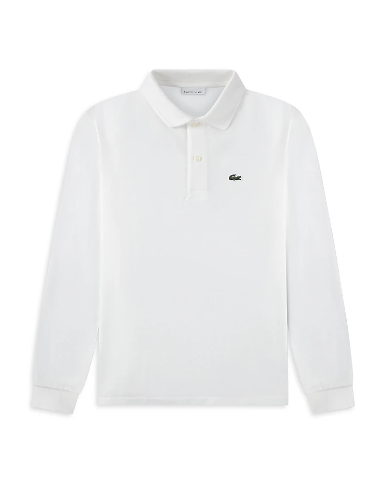 Lacoste Boys' Long Sleeve Pique Polo - Big Kid