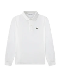 Lacoste Boys' Long Sleeve Pique Polo - Big Kid