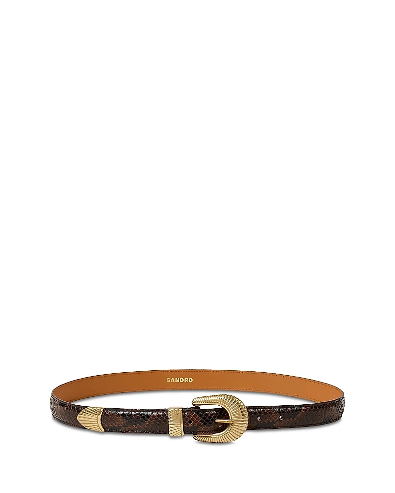 Sandro Snake-Effect Belt