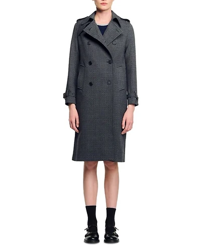 Embellished Trench Coat