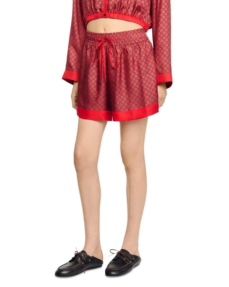 Scarf Print Shorts