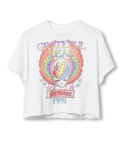 Women's Grateful Dead Winged Skull Flea Market Crop Tee