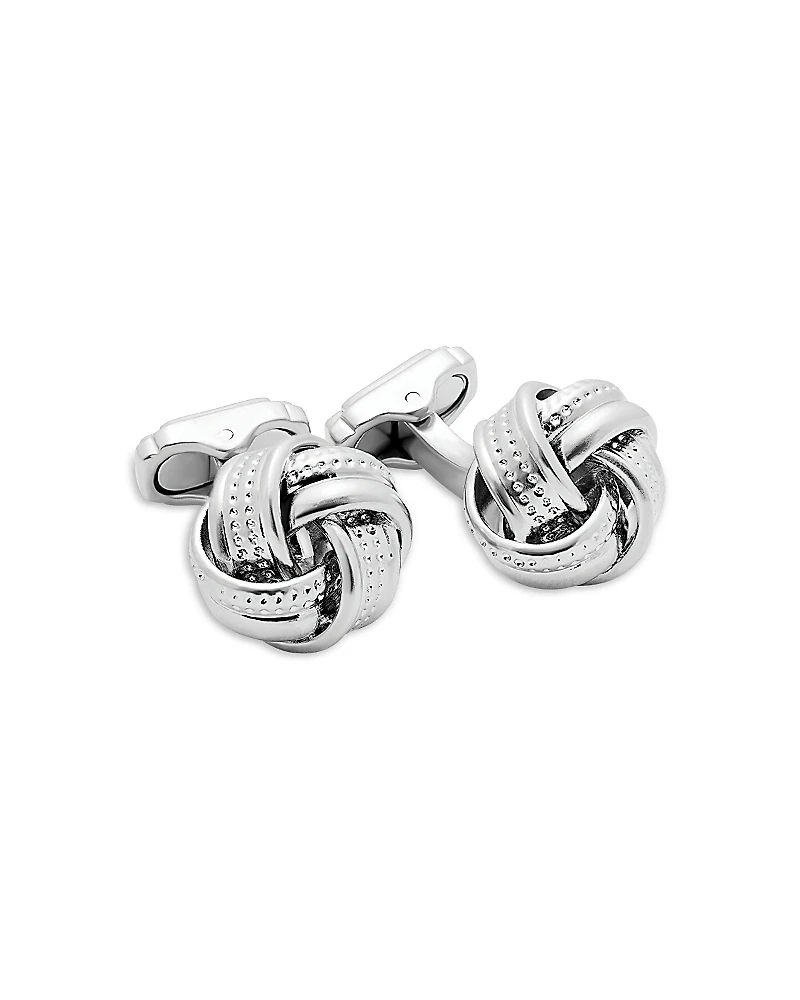 Thompson Of London Satin Dot Knot Cufflinks