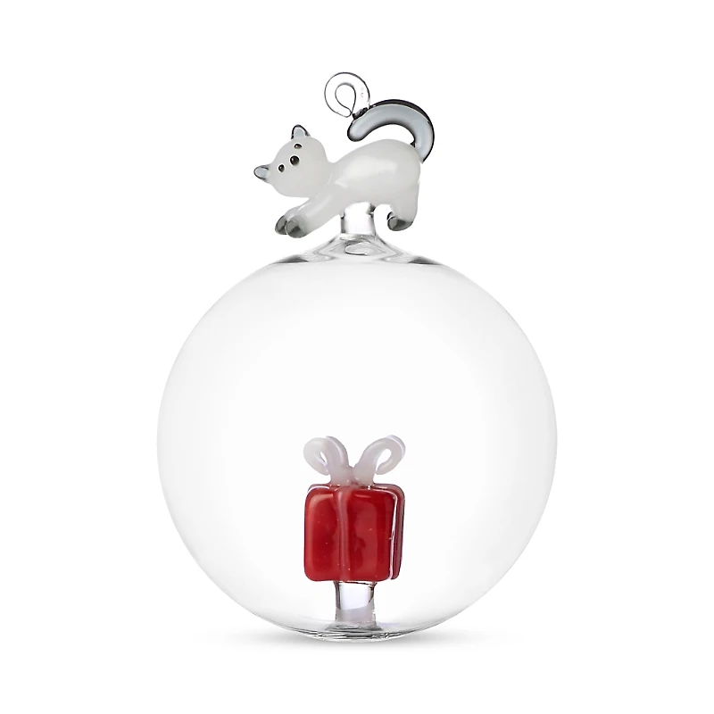 Ichendorf Gift and Cat Glass Ornament