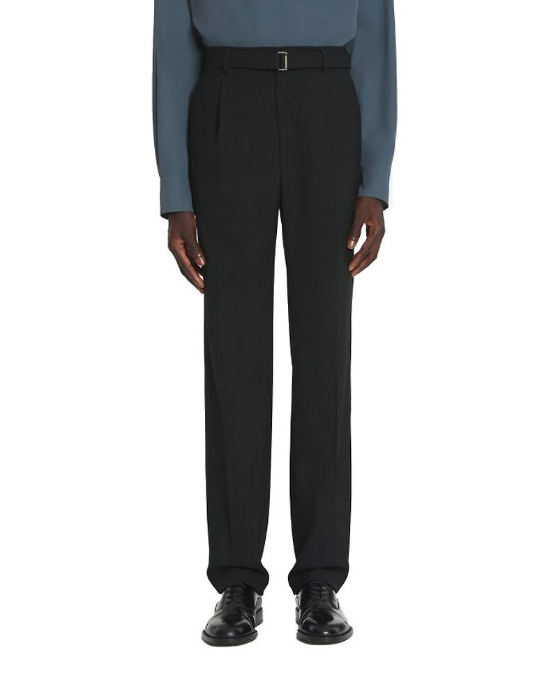 Straight Fit Wool Pants