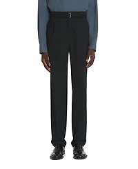 Straight Fit Wool Pants