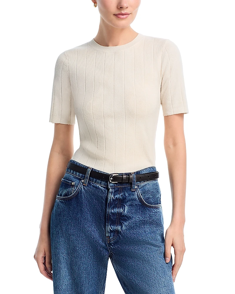 French Connection Marley Knit Round Neck Top