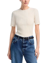 French Connection Marley Knit Round Neck Top