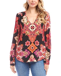 Karen Kane Printed Scoop Neck Top