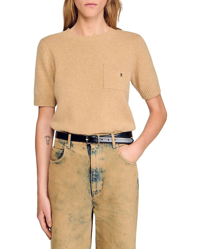 Sandro Short Sleeve Sweater
