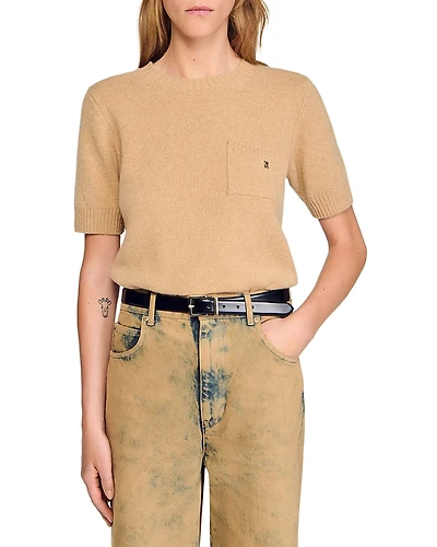 Sandro Short Sleeve Sweater