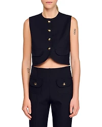 Buttoned Crop Top