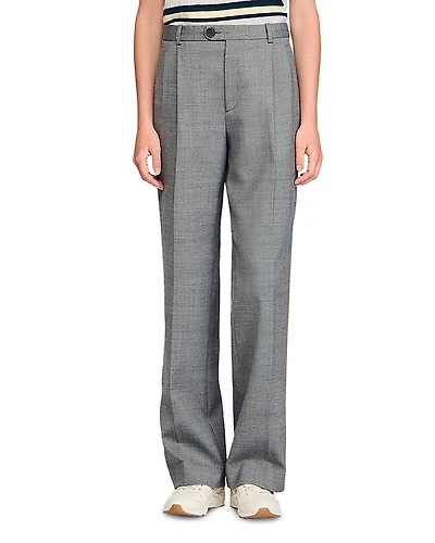 Sandro Straight Leg Trousers