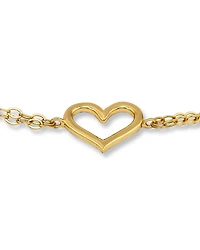 Polished Heart Ankle Bracelet