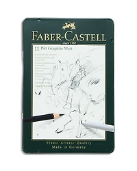 Faber-Castell 11-Piece Graphite Matte Pencils & Tin Set