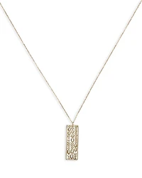 14k Yellow Gold Gender Cultured Freshwater Pearl Pendant Necklace, 18"