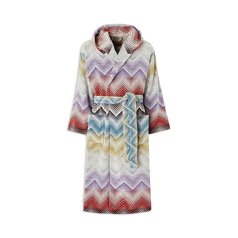 Missoni Marea Cotton Hooded Bathrobe