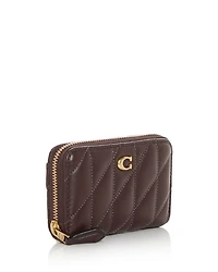 Small Zip Leather Card Case