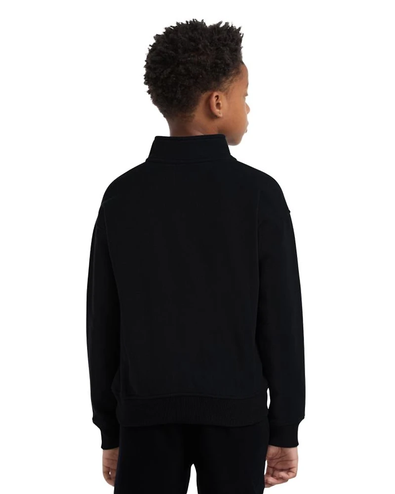 Boys' Essential Quarter Zip Mock Neck Pullover - Little Kid, Big Kid