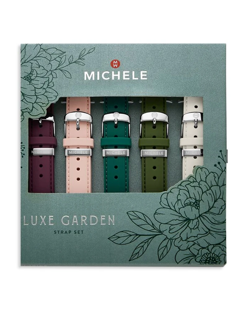 Luxe Garden Silicone Strap Set, 18mm