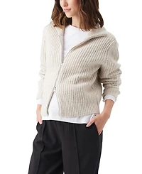 Layla Zip Through Knit Sweater