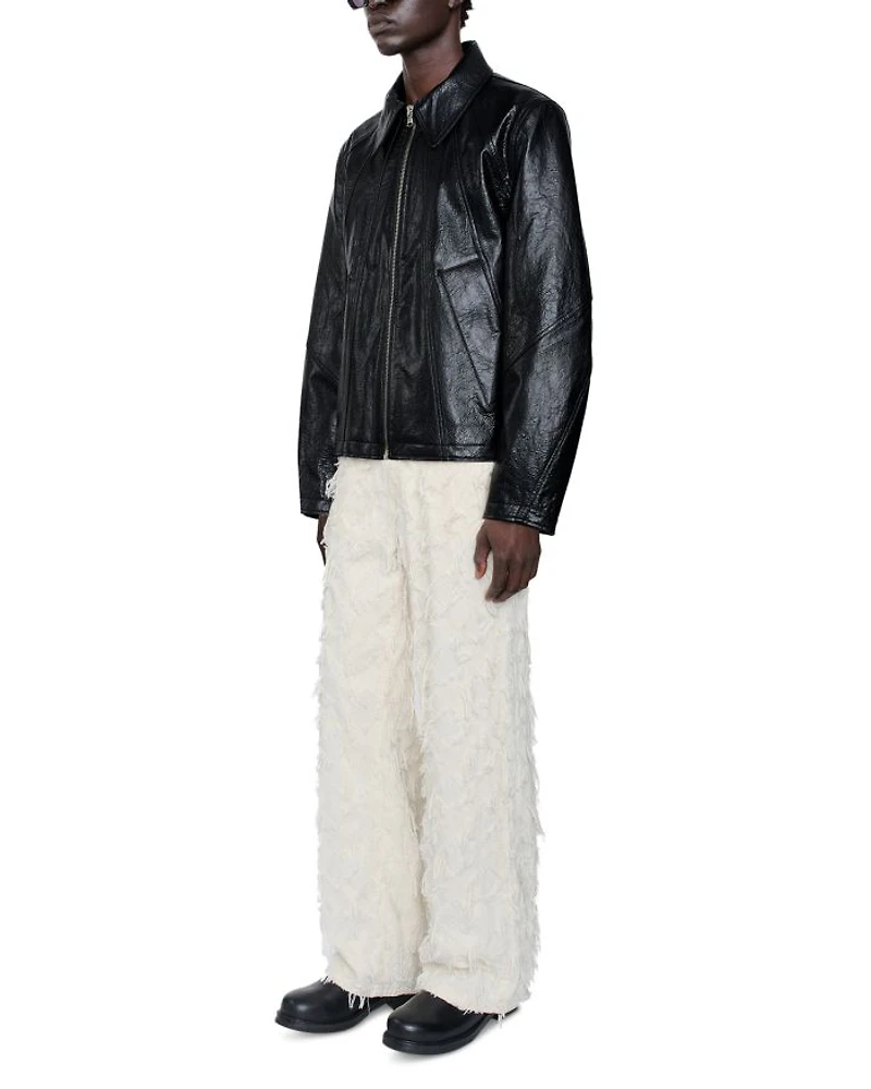 Duke Faux Memory Leather Jacket