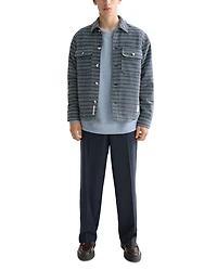 Structured Striped Overshirt