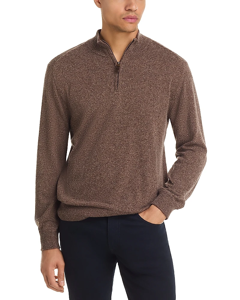 Canali Donegal Quarter Zip Sweater