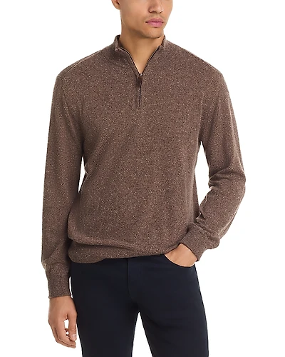 Canali Donegal Quarter Zip Sweater
