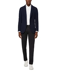 Navy Cotton B Jersey Blazer