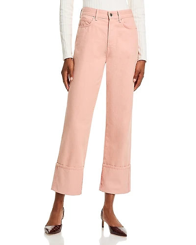 Veronica Beard Dylan High Rise Straight Ankle Pants