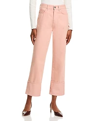 Veronica Beard Dylan High Rise Straight Ankle Pants