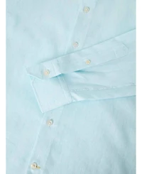 Reynolds Micro Stripe Cotton/Linen Contemporary Fit Shirt