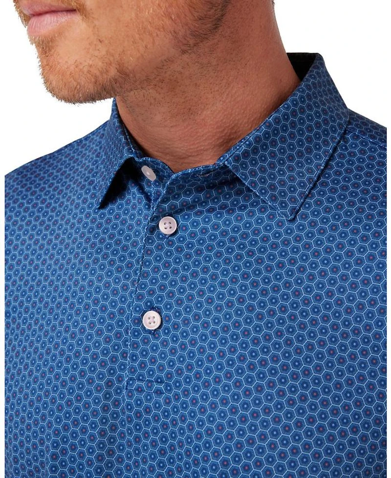 Versa Short Sleeve Polo Set Sail Honeycomb