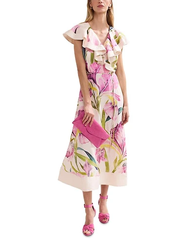 Matilda Floral Print Midi Dress