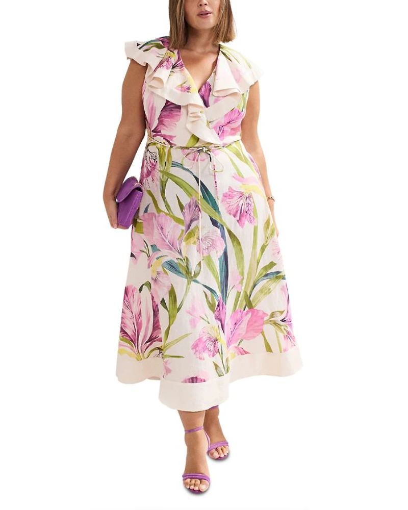 Matilda Floral Print Midi Dress