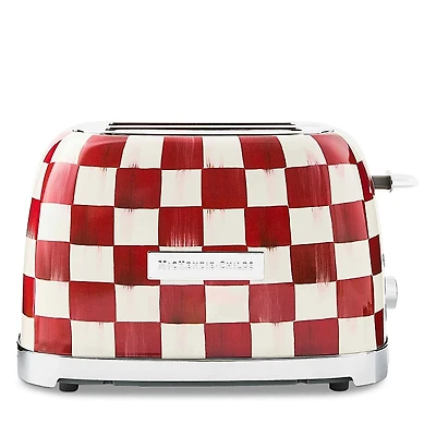 MacKenzie-Childs Mocha Check 2 Slice Toaster