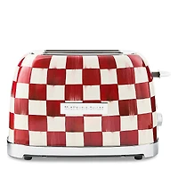 MacKenzie-Childs Mocha Check 2 Slice Toaster